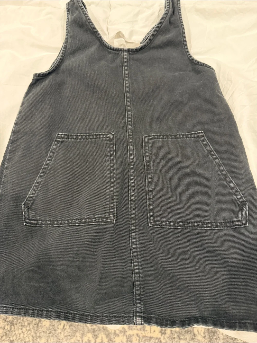 H&M Black Denim Overalls Dress for Kids